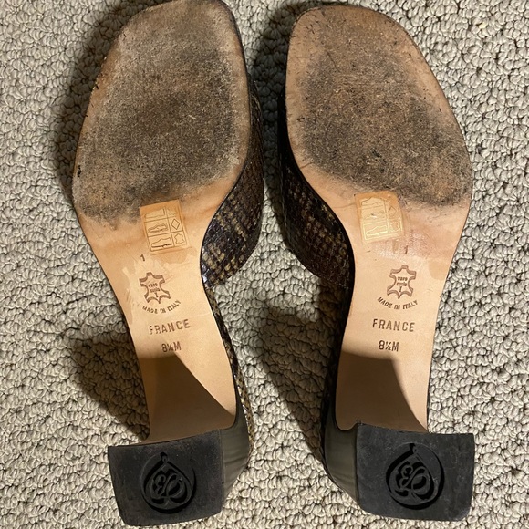 Brighton snakeskin embossed slide leather 8.5 - Picture 4 of 4